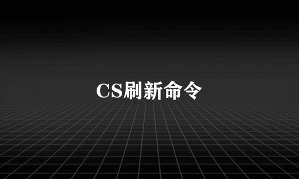 CS刷新命令