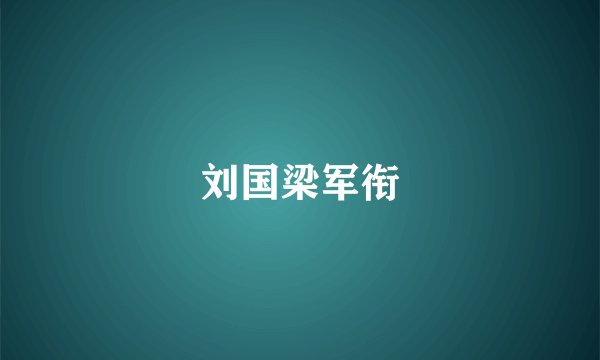 刘国梁军衔