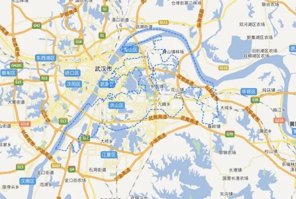 武汉市洪山区地图