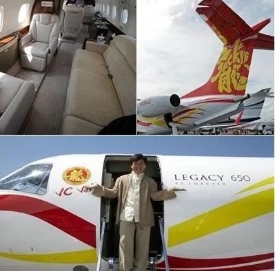揭秘成龙价值2亿私人飞机 内部奢华(图)