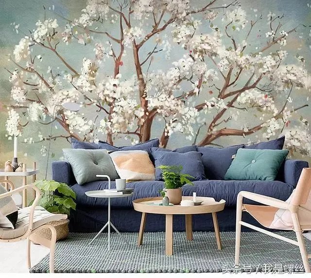 漂亮的手绘墙纸背景墙图集