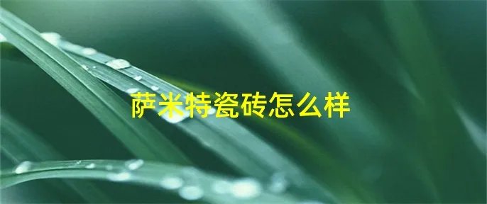 萨米特瓷砖怎么样