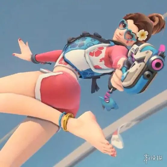 《守望先锋》Dva传说级皮肤发布！宋哈娜穿粉色短裤露出大长腿和小脚丫！