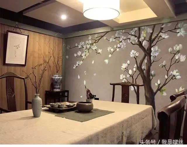 漂亮的手绘墙纸背景墙图集