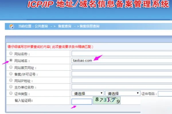 如何在工信部查网站域名备案信息