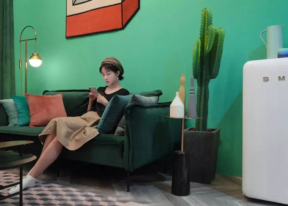 36㎡轻奢复古Loft,90后小仙女的秘密花园