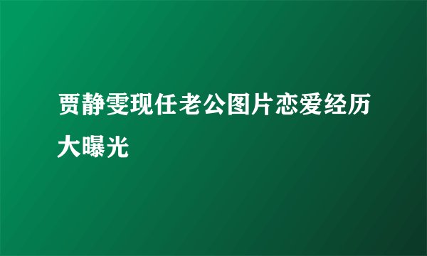 贾静雯现任老公图片恋爱经历大曝光