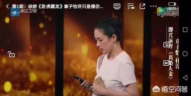 如何评价章子怡在浙江卫视《我就是演员》中的表现？