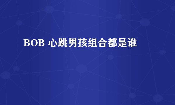 BOB 心跳男孩组合都是谁