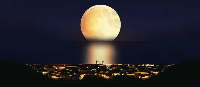 描写中秋月亮的优美句子