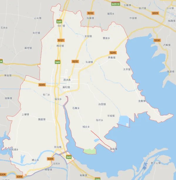 泗洪县有哪些镇