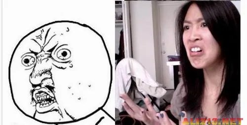 爆强表情帝!国内男女屌丝演绎真人版暴走漫画