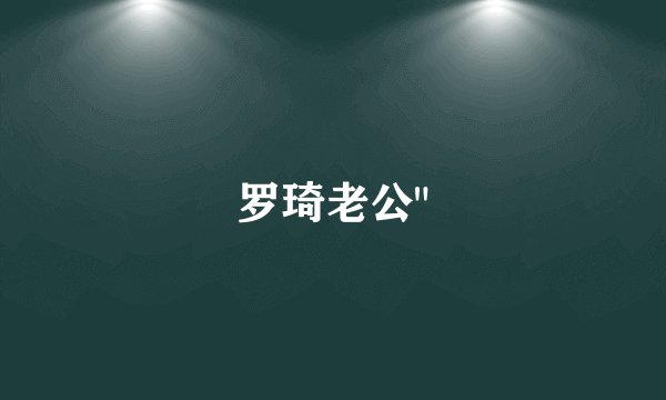 罗琦老公