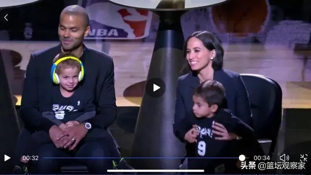 帕克球衣退役仪式，帕克的美丽娇妻抢镜一夜爆红，她是谁，有啥来头呢？