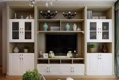 客厅简欧风格装修效果图 欧式客厅电视柜装饰设计