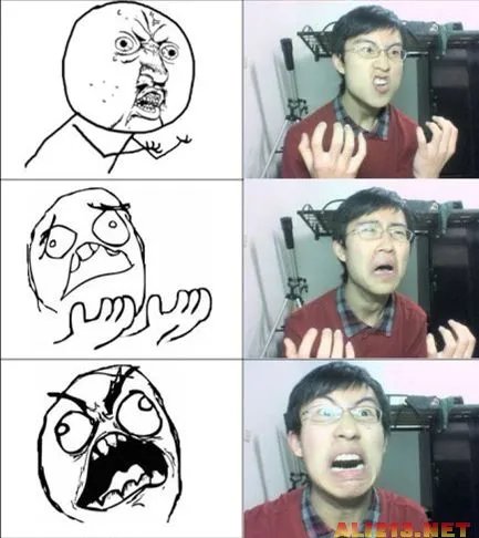 爆强表情帝!国内男女屌丝演绎真人版暴走漫画