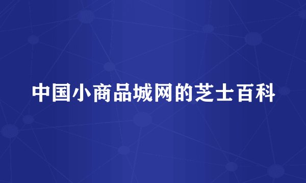 中国小商品城网的芝士百科