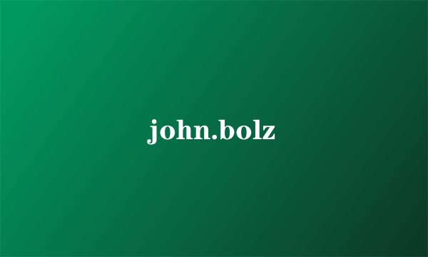 john.bolz