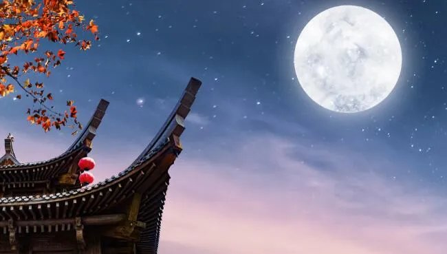 描写中秋月亮的优美句子