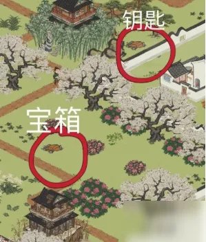 江南百景图丽娘府宅宝箱在哪 丽娘府宅宝箱钥匙分布位置图一览