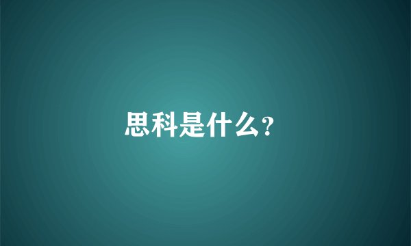 思科是什么？