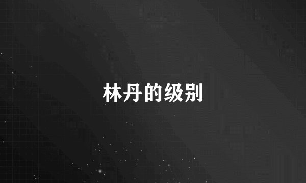 林丹的级别