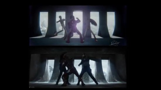 玩家用PS4《梦境》再现《美国队长3》经典场景 钢铁侠大战美队冬兵