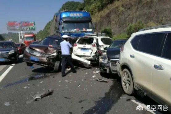 高速路上行驶的几十辆车撞在了一起，责任该怎么划分？