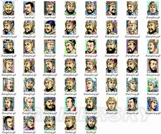 《三国志》武将头像 三国志历代武将头像大全