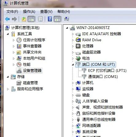 win7设备管理器中为什么没有端口那一项