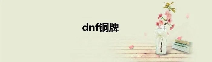 dnf铜牌