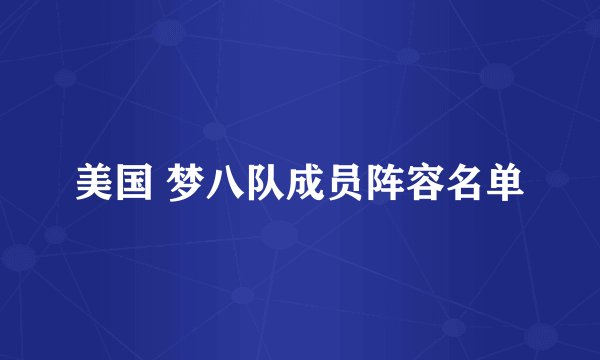 美国 梦八队成员阵容名单