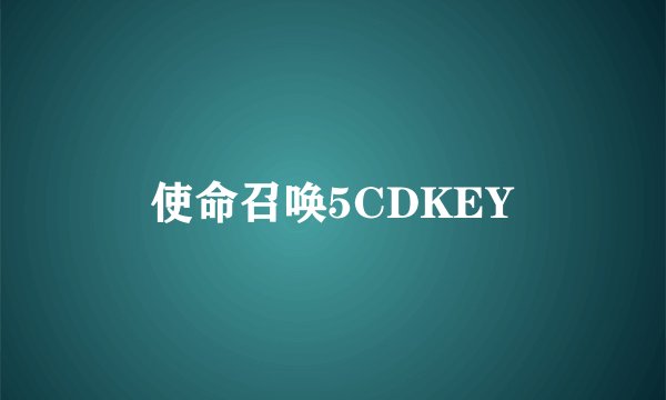 使命召唤5CDKEY