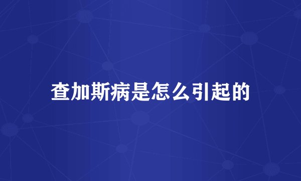 查加斯病是怎么引起的
