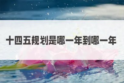 十四五规划的开始时间