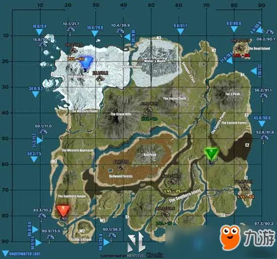 《方舟生存进化》手游水下洞穴在哪里 海底矿洞位置坐标攻略