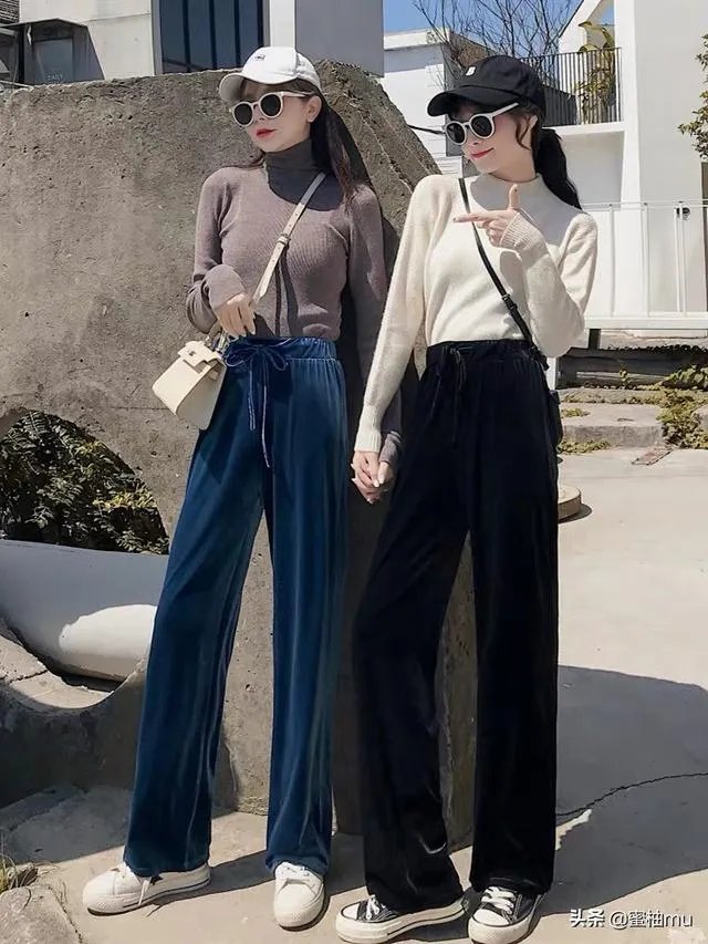 请问美女们阔腿长裤应该配什么上衣？