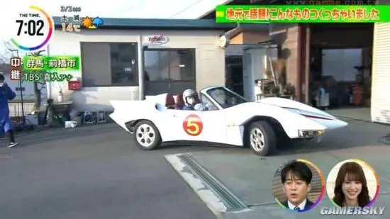日本56岁男子打造超级赛车 完美还原动漫《马赫五号》
