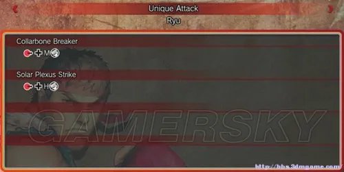 终极街头霸王4 全人物出招表一览