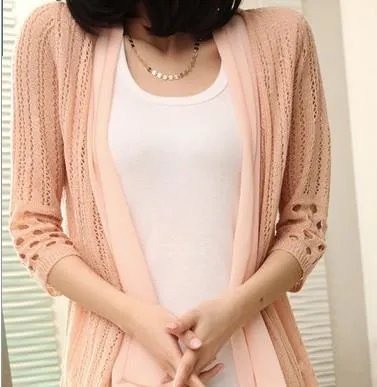 针织衫开衫是什么样子的？