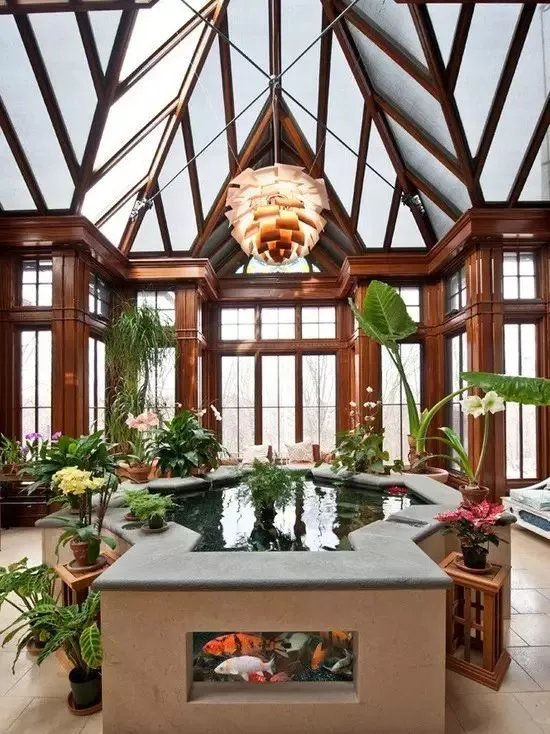 冬日里的花园阳光房，尽享暖暖的春色