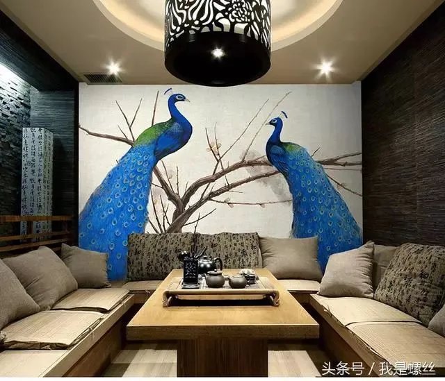 漂亮的手绘墙纸背景墙图集