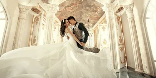 西式婚纱照图片大全  拍婚纱照怎么笑好看
