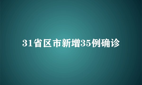 31省区市新增35例确诊