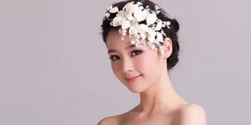 方脸新娘发型图片2017  方脸适合什么新娘发型