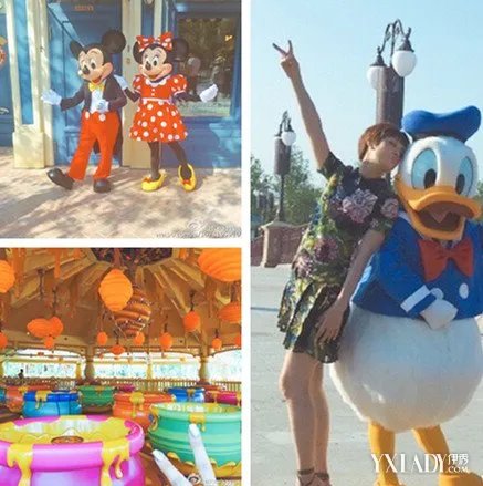 曝孙俪抢先游迪士尼童心未泯坐旋转木马神似少女