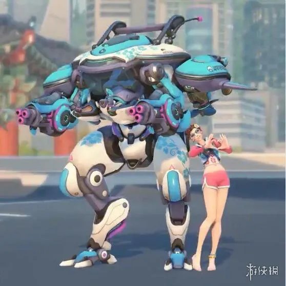 《守望先锋》Dva传说级皮肤发布！宋哈娜穿粉色短裤露出大长腿和小脚丫！
