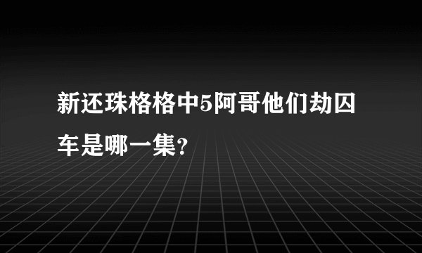 新还珠格格中5阿哥他们劫囚车是哪一集？