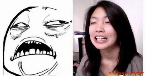 爆强表情帝!国内男女屌丝演绎真人版暴走漫画