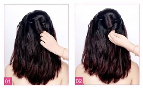 斜刘海新娘发型图片 2017斜刘海编辫子发型图解